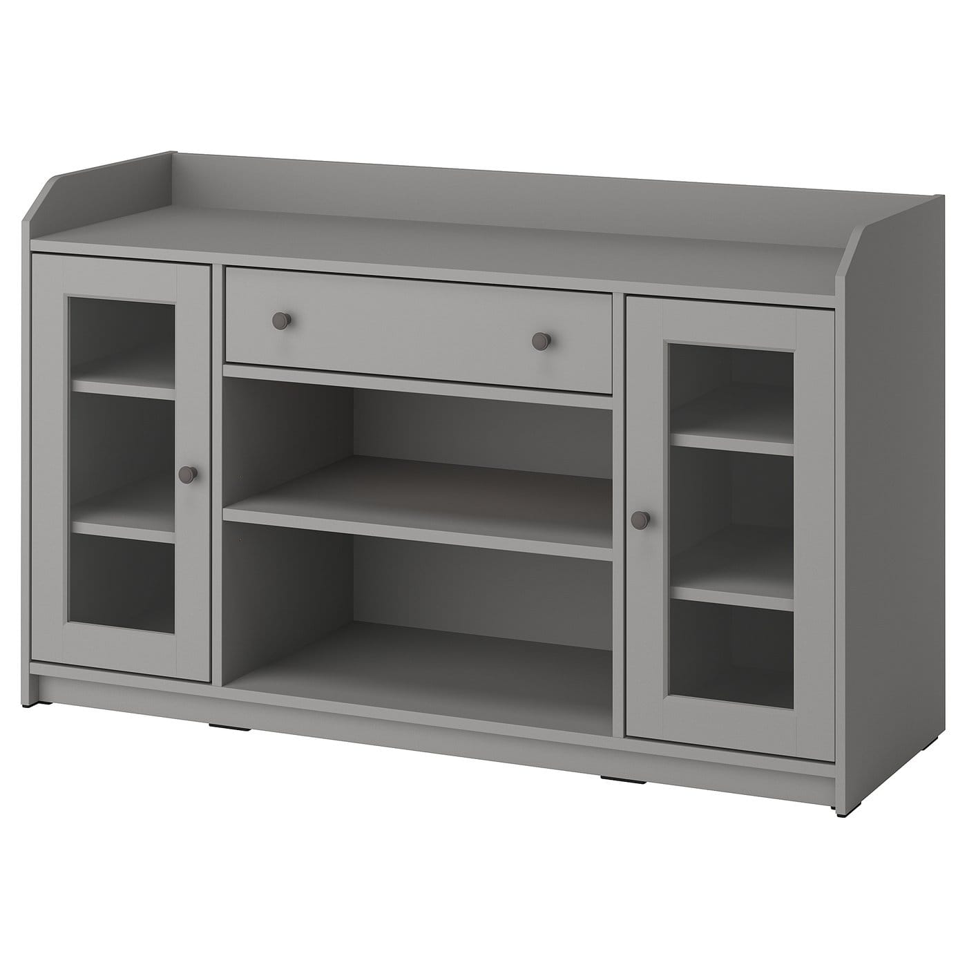 IKEA-Sideboard: Glastüren und Schublade machen Ordnung ganz einfach