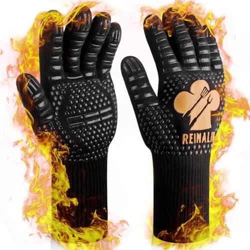aramid handschuhe grill Grillhandschuhe mit schützen bis zu 800 Grad – Amazon-Tipp K-Line Käsekuchen neu erfunden: So Farbe:Graphitschwarz